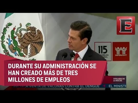 EPN destaca récord de creación de empleos formales