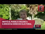 Michell Bachelet acude a votar en elecciones generales