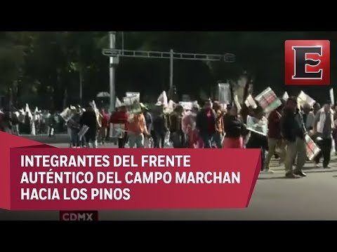 Campesinos colapsan vialidades aledañas a la Segob