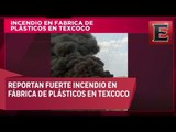 ÚLTIMA HORA: Fuerte incendio en fábrica de plástico en Texcoco, Edomex