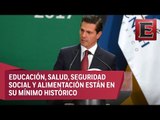 Peña Nieto afirma que hay menos carencias en México