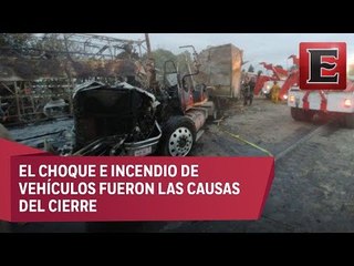 Afectada la circulación en la México-Querétaro por accidente de tráiler