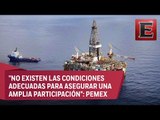 Mauricio Flores: Pemex aplaza concurso para explotación de aguas profundas