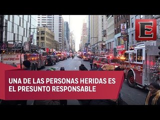 Cuatro heridos deja explosión en terminal de autobuses en Manhattan