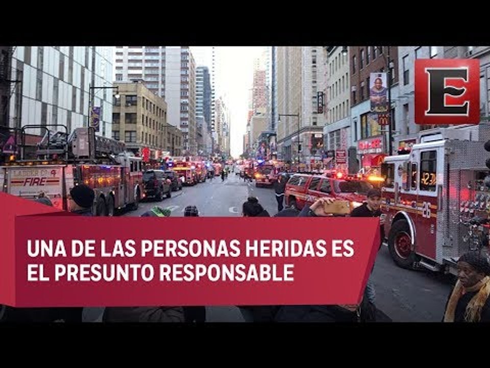 Cuatro heridos deja explosión en terminal de autobuses en Manhattan