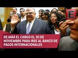 Agustín Carstens se despide del Banco de México