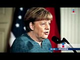 Este fue el momento incómodo entre Trump y Merkel