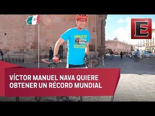 Mexicano busca recorrer América en... ¡bicicleta!