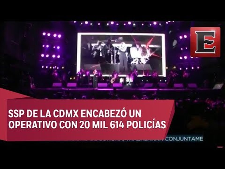 Capitalinos recibieron el 2018 con un concierto en el Ángel de la Independencia