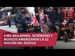 Miles de personas asisten al desfile de Año Nuevo en Londres