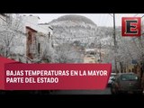 Cae aguanieve nieve en varios municipios de Zacatecas