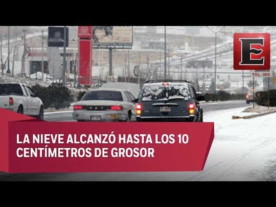 Nevadas en 10 municipios de Chihuahua por segunda tormenta invernal