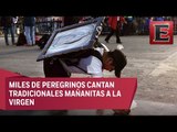 Devotos en Michoacán pagan mandas a la Virgen de Guadalupe