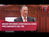 Meade llega a Sede del PRI para su registro como precandidato