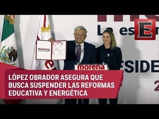 AMLO registra precandidatura y anuncia proyecto de nación