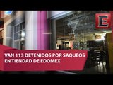 Ingresan a penales a 69 detenidos por saqueos, en Edomex