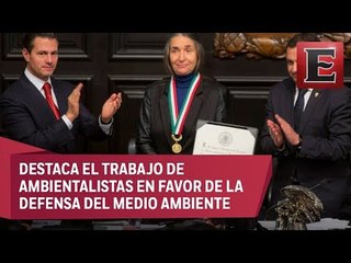 Senado entrega la Medalla Belisario Domínguez a Julia Carabias