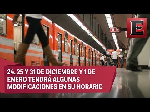 Metro y Metrobús tendrán horario especial por fiestas decembrinas