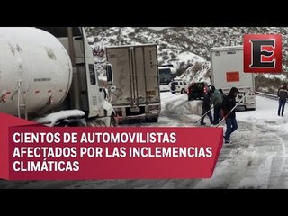 Cierran carreteras a Nuevo Laredo por caída de nieve