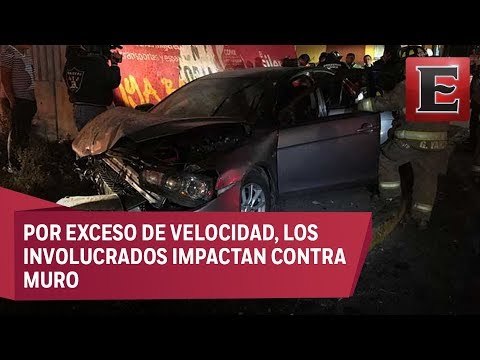 Choque cerca del AICM deja tres jóvenes heridos