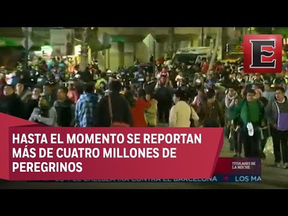 Miles de peregrinos conmemoran aniversario de la Virgen de Guadalupe