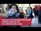 Mexiquenses sufren por el frío extremo