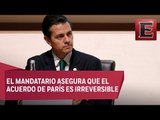 México firme en combatir el cambio climático, afirma Peña Nieto