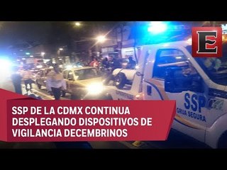 Continua operativo decembrino en la CDMX
