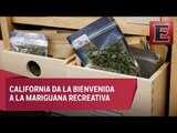 California permite el uso recreativo de la marihuana