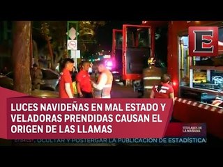 Download Video: Bomberos capitalinos atienden conatos de incendios en Nochebuena