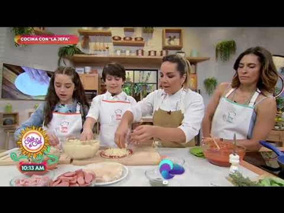¡Pizzitas de jamón y peperonni con 'La Jefa' Ingrid! | Sale el Sol