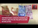 Detienen en Sinaloa a hombre con 42 mil pesos en billetes falsos