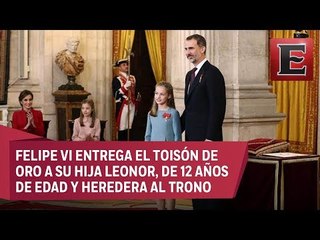 Rey de España otorga máxima condecoración a su hija y heredera