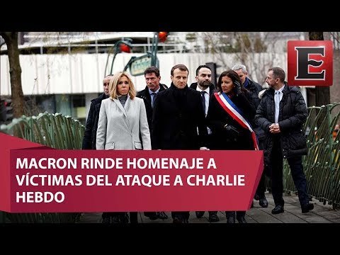 Macron conmemora los atentados contra el Charlie Hebdo