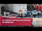 Imágenes de la persecución a un tráiler en la López Mateos