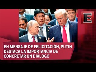 Putin exhorta a Trump a mejorar relación bilateral