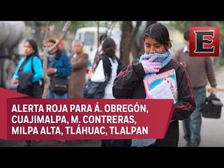 Activan alerta roja y naranja por intensos fríos en la CDMX