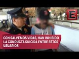 Autoridades capitalinas han evitado 81 suicidios en el Metro