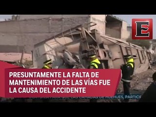 Autoridades investigan descarrilamiento de tren en Ecatepec