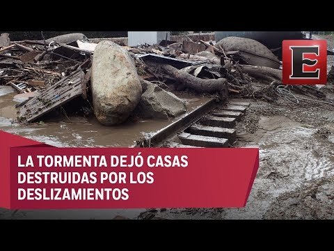 Trece muertos y daños en California por aludes de lodo