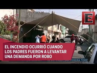 Incendio en Valle de Chalco deja dos menores muertos