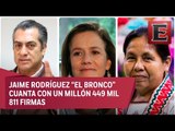 Firmas recabadas por aspirantes a candidatos Independientes a la presidencia