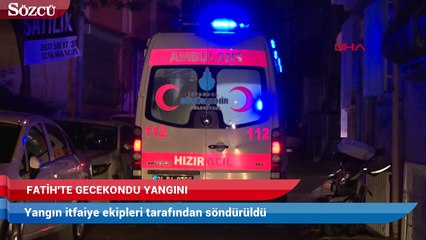 Gecekonduda korkutan yangın