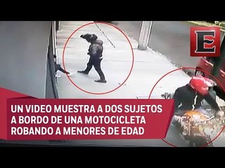 Asaltan a menores y les quitan celulares en la CDMX