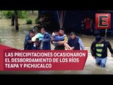Cientos de afectados en Tabasco a consecuencia de las lluvias