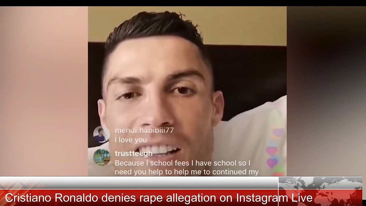 Cristiano Ronaldo répond dans une vidéo sur Instagram aux accusations de viol qui ont été portées contre lui