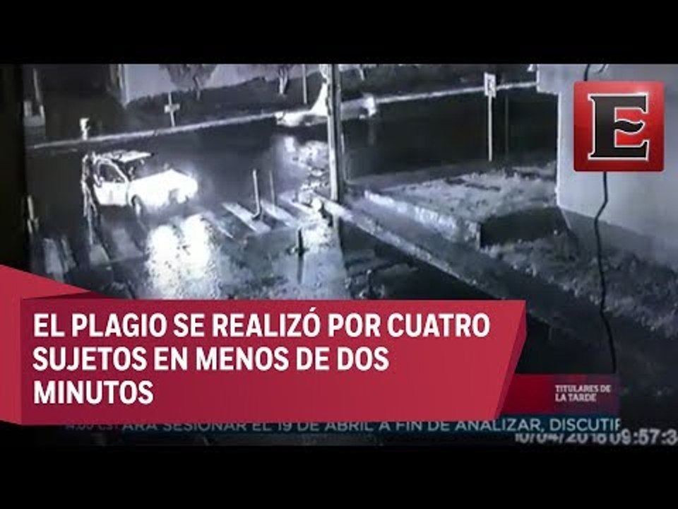 Captan secuestro de joven en Tecámac