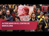 Fuertes protestas en Barcelona tras detención de Puigdemont