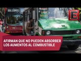 Transportistas de la CDMX piden dos pesos de aumento a la tarifa