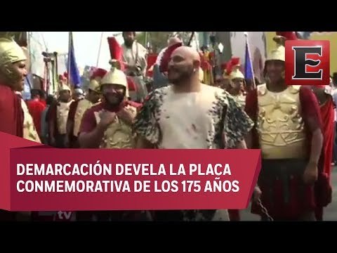 Continúa representación de la Pasión de Cristo en Iztapalapa con amplia vigilancia